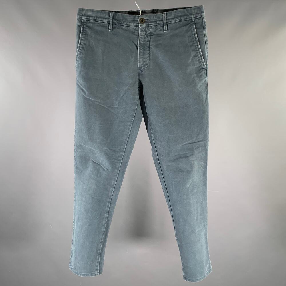INCOTEX Size 32 Blue Casual Pants
